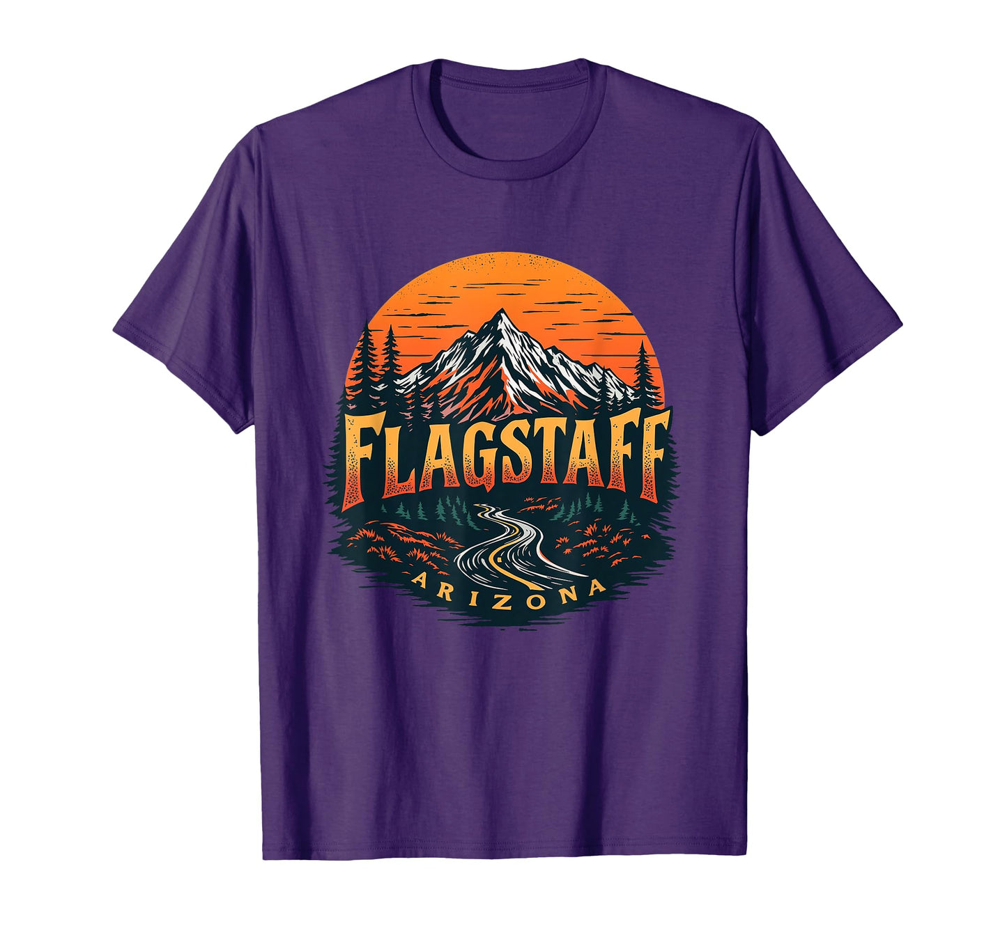 Flagstaff Mountains Vintage Flagstaff Arizona Cityscape T-Shirt