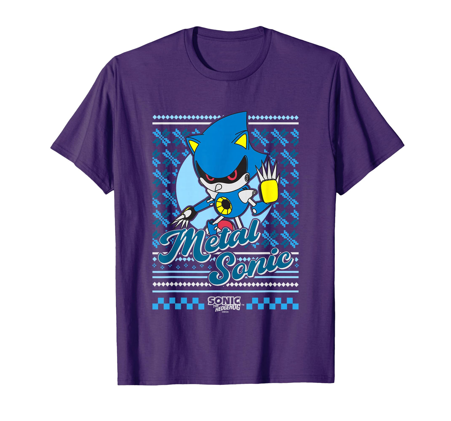 Sonic The Hedgehog Christmas Metal Sonic Ugly Sweater T-Shirt