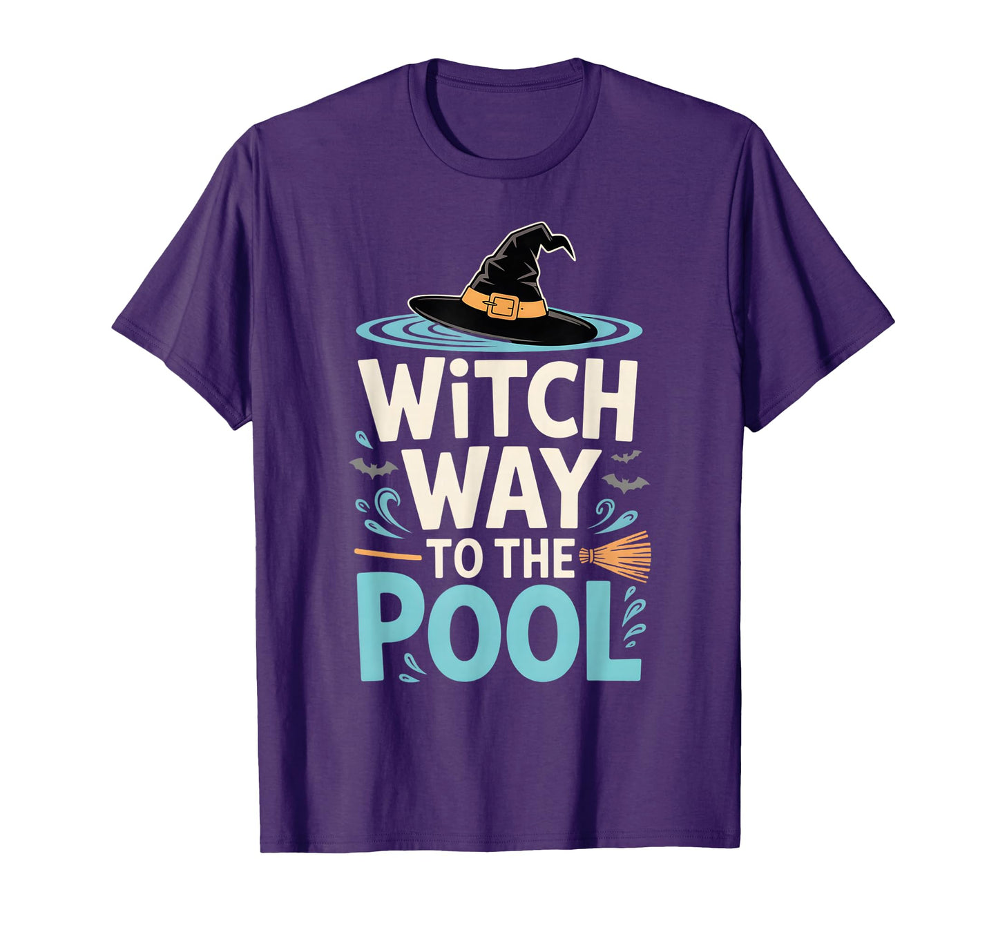 Halloween Swimming Witch Way to The Pool T-Shirt