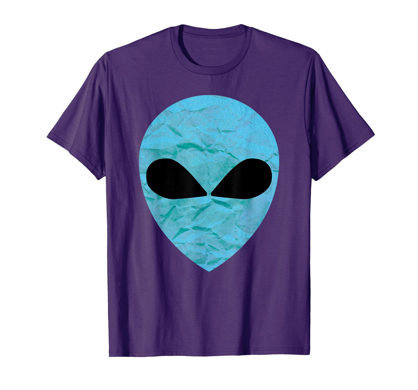 Blue Sci-Fi UFO Flying Alien Face Cosmic Extraterrestrial T-Shirt