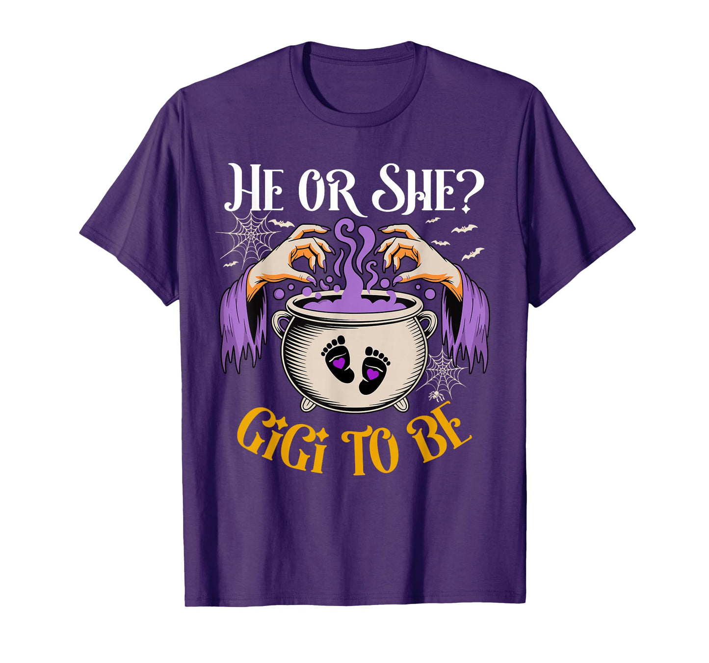 He Or She Gigi to Be Baby Reveal Halloween Costume T-Shirt