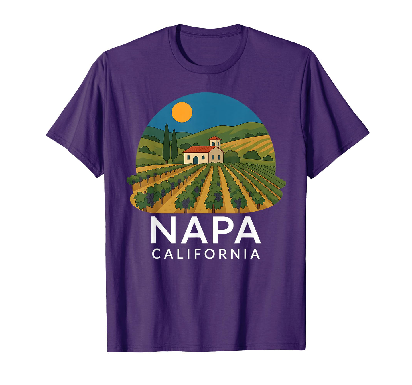 Napa California Wine Country Tasting Valley Love Retro Grape T-Shirt