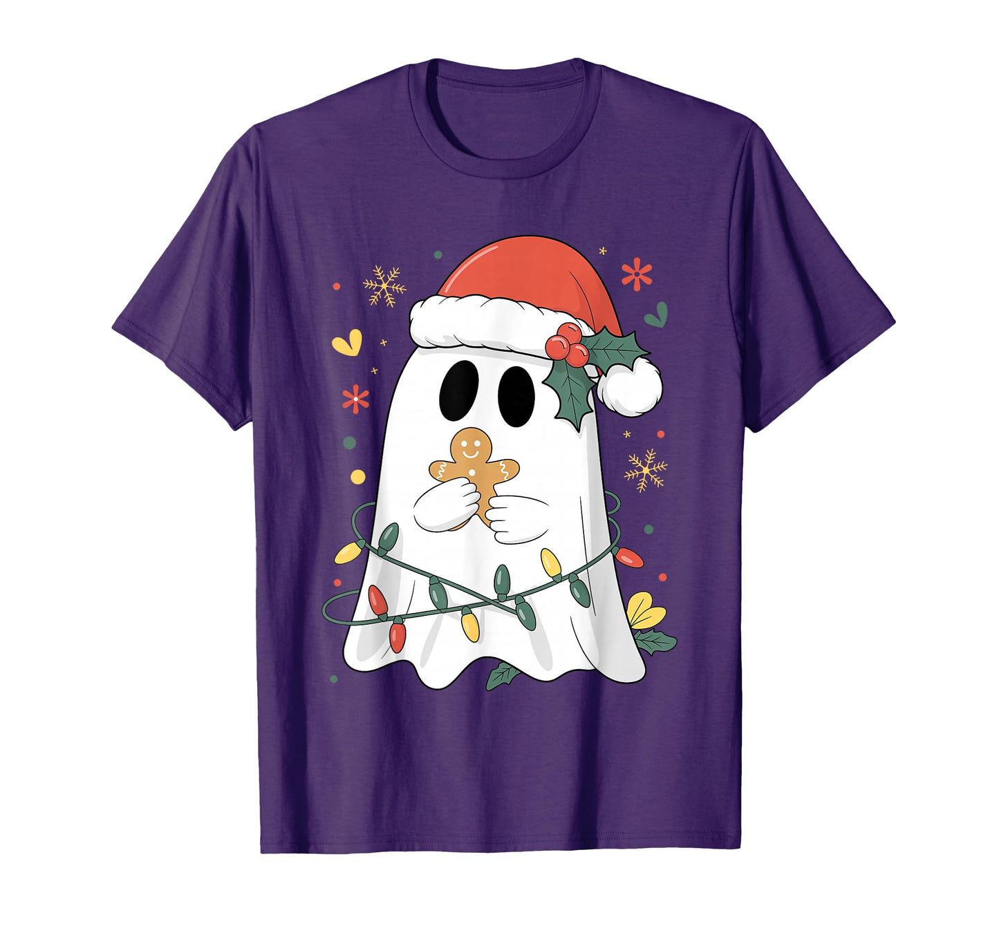 Ghost Christmas Santa Spooky Christmas T-Shirt