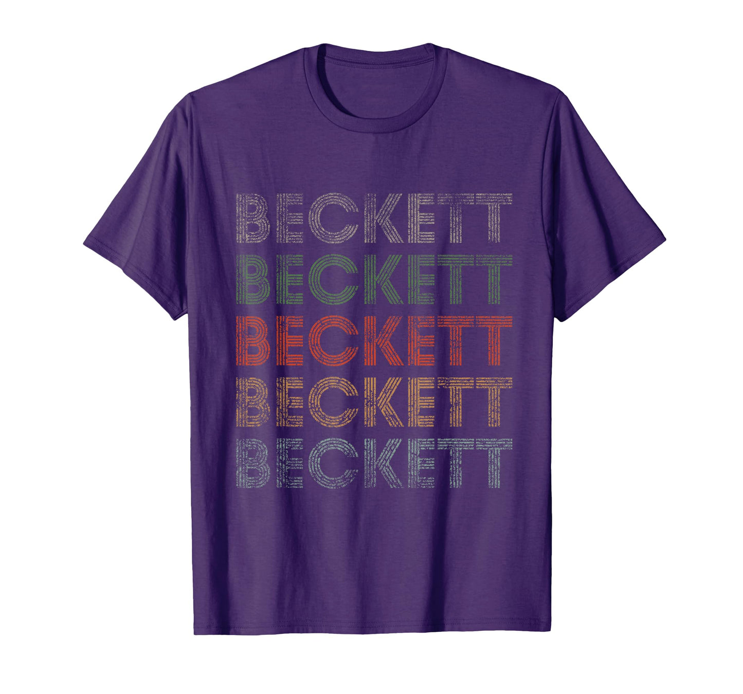 Beckett First Name Grunge Style Vintage Retro T-Shirt