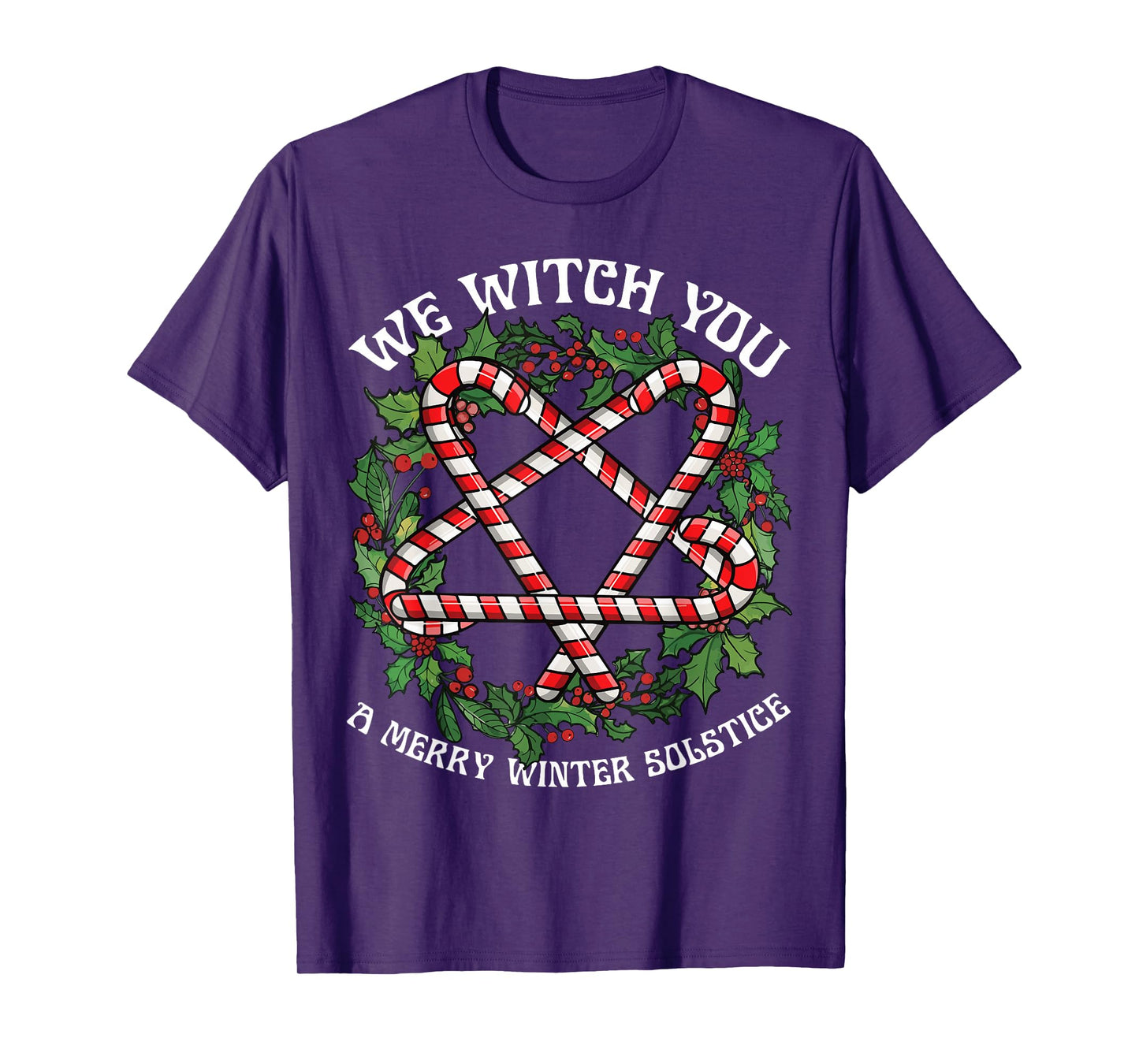 We Witch You A Merry Winter Solstice Wiccan Witchy Pagan T-Shirt
