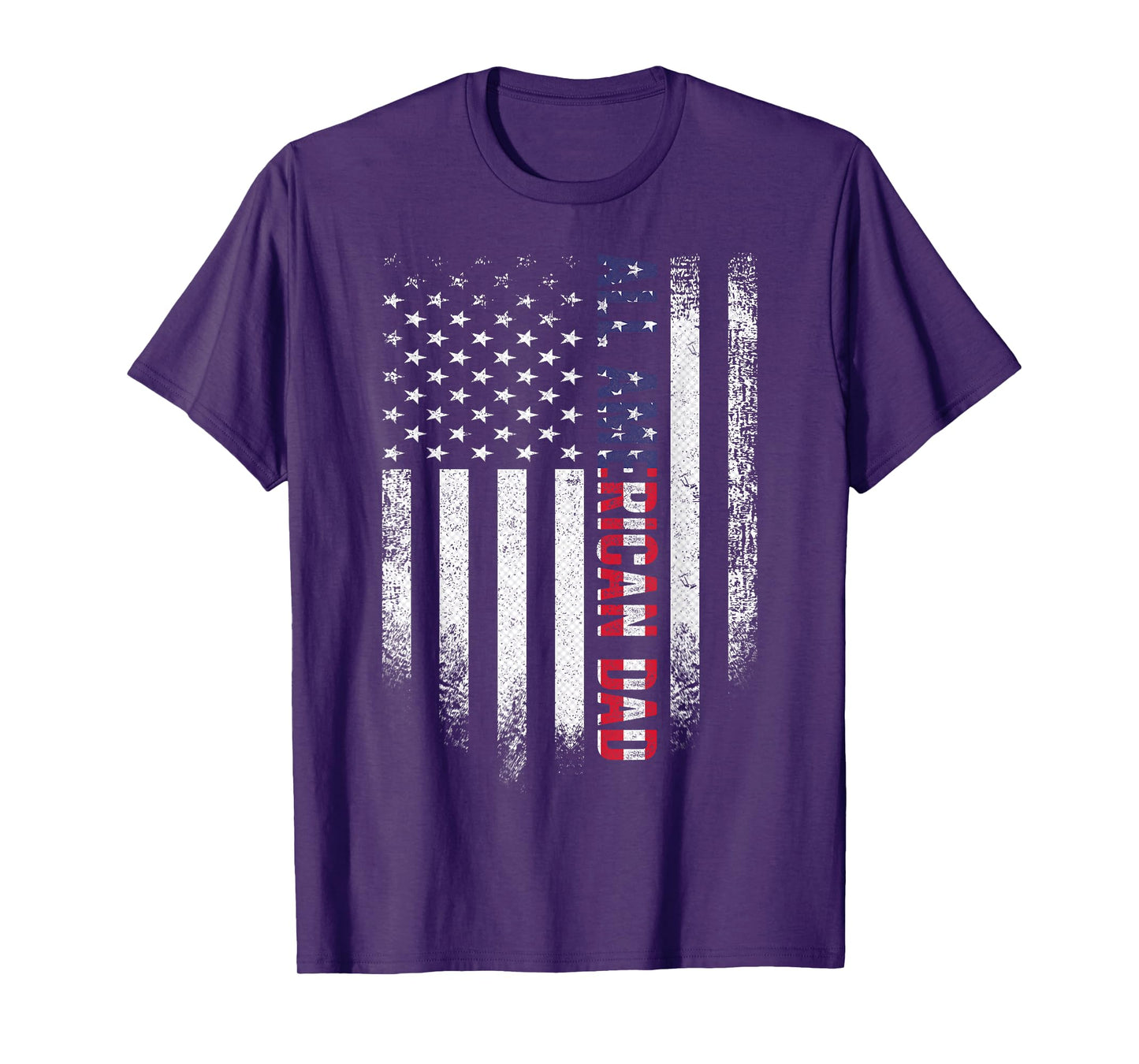 4th Of July Dad All American USA Flag Father's Day T-Shirt