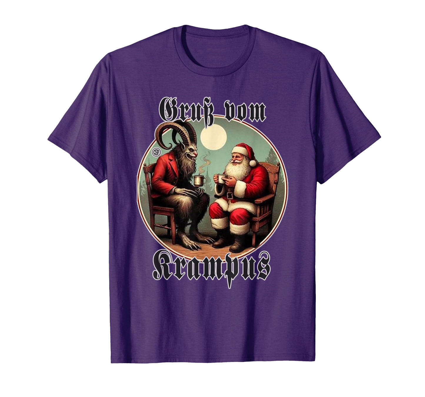 Greeting from Krampus Christmas Legend Figure T-Shirt