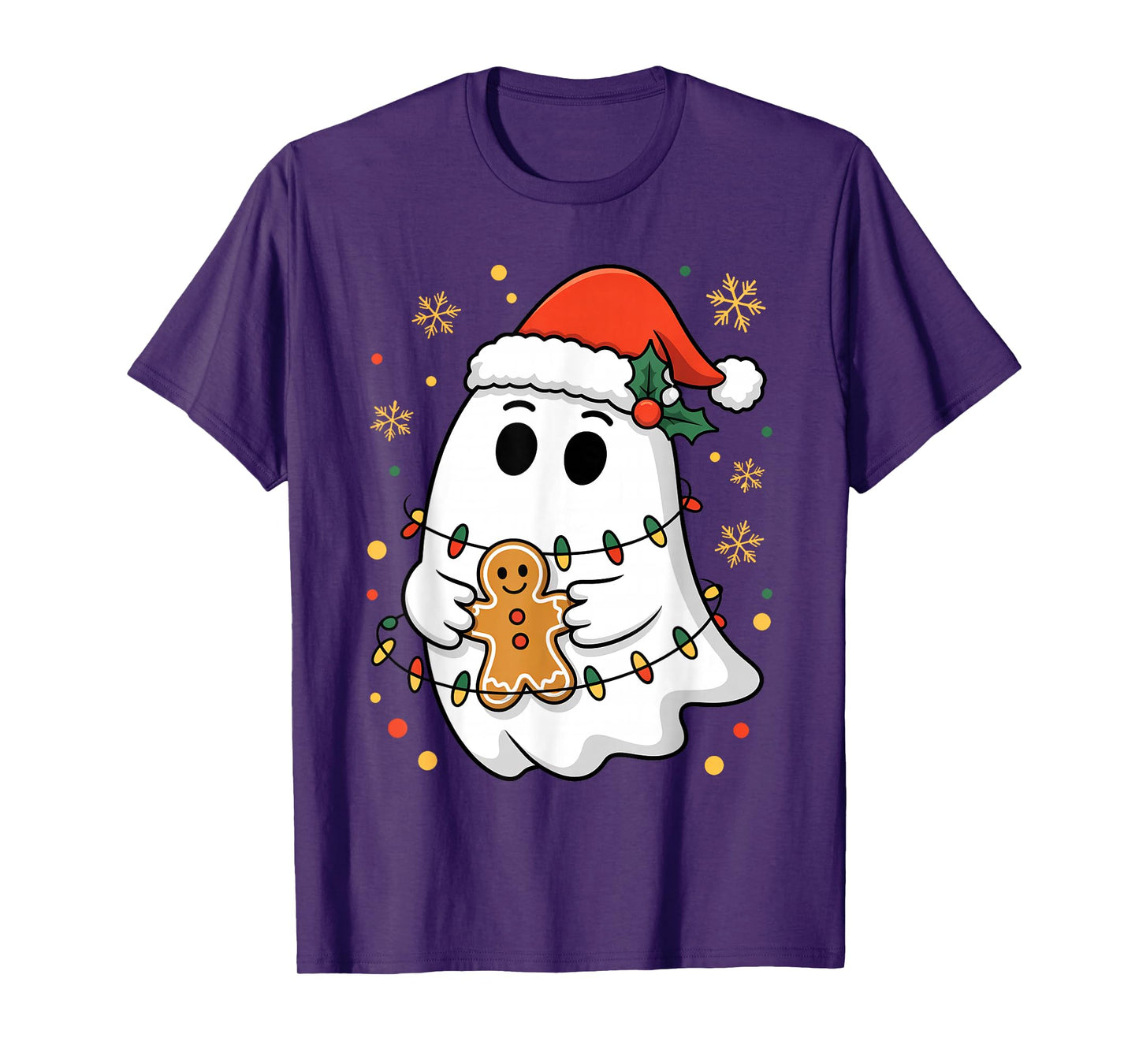 Ghost Christmas Santa Spooky Christmas Ghost Santa Christmas T-Shirt