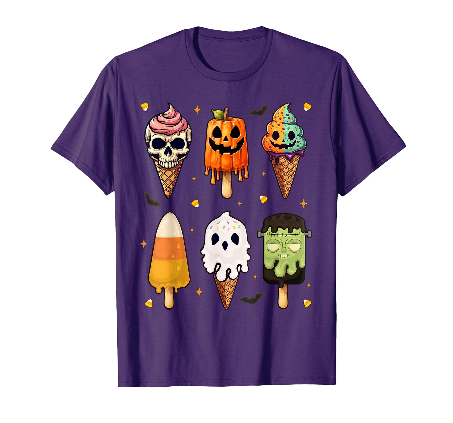 Horror Design Popsicle Halloween Ice Cream Funny T-Shirt