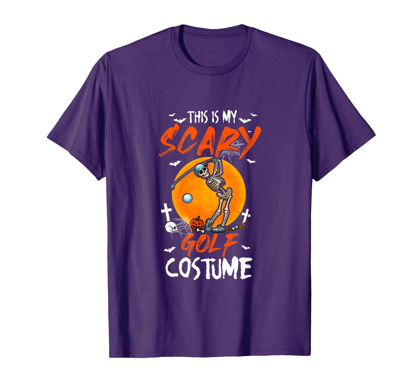 My Scary Golf Costume Skeleton Halloween Player Team T-Shirt