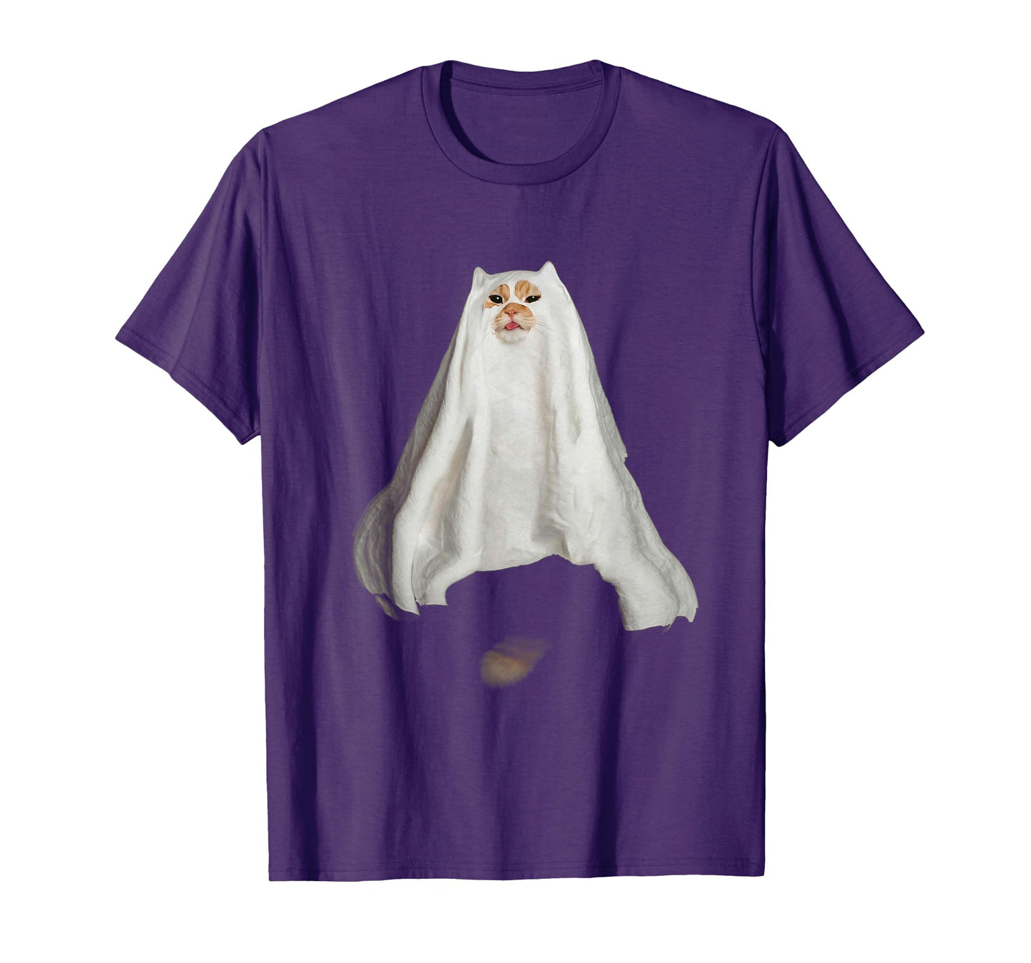 Ghost Cat Meme Funny Halloween Men Women Kids T-Shirt