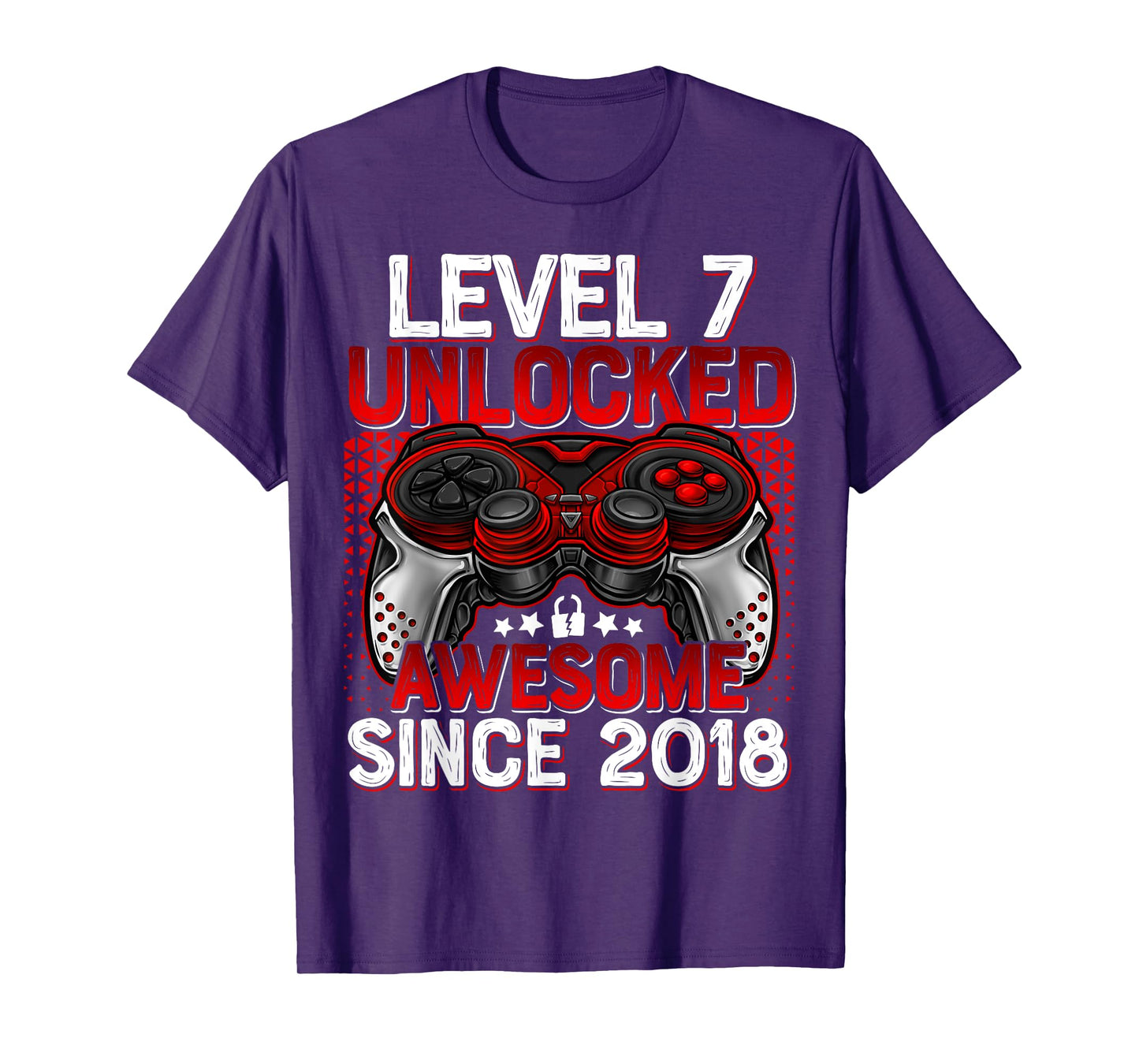 Level 7 Unlocked 7 Year Old Gifts For Boys 7th Birthday Boy T-Shirt