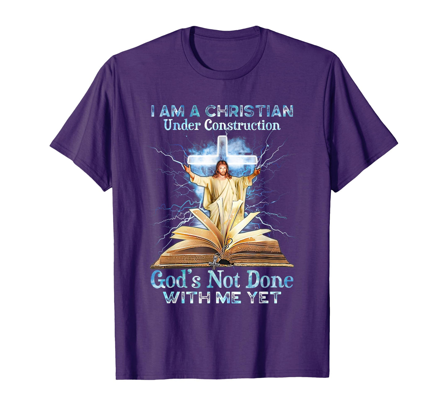 I Am A Christian Under Construction Jesus God T-Shirt