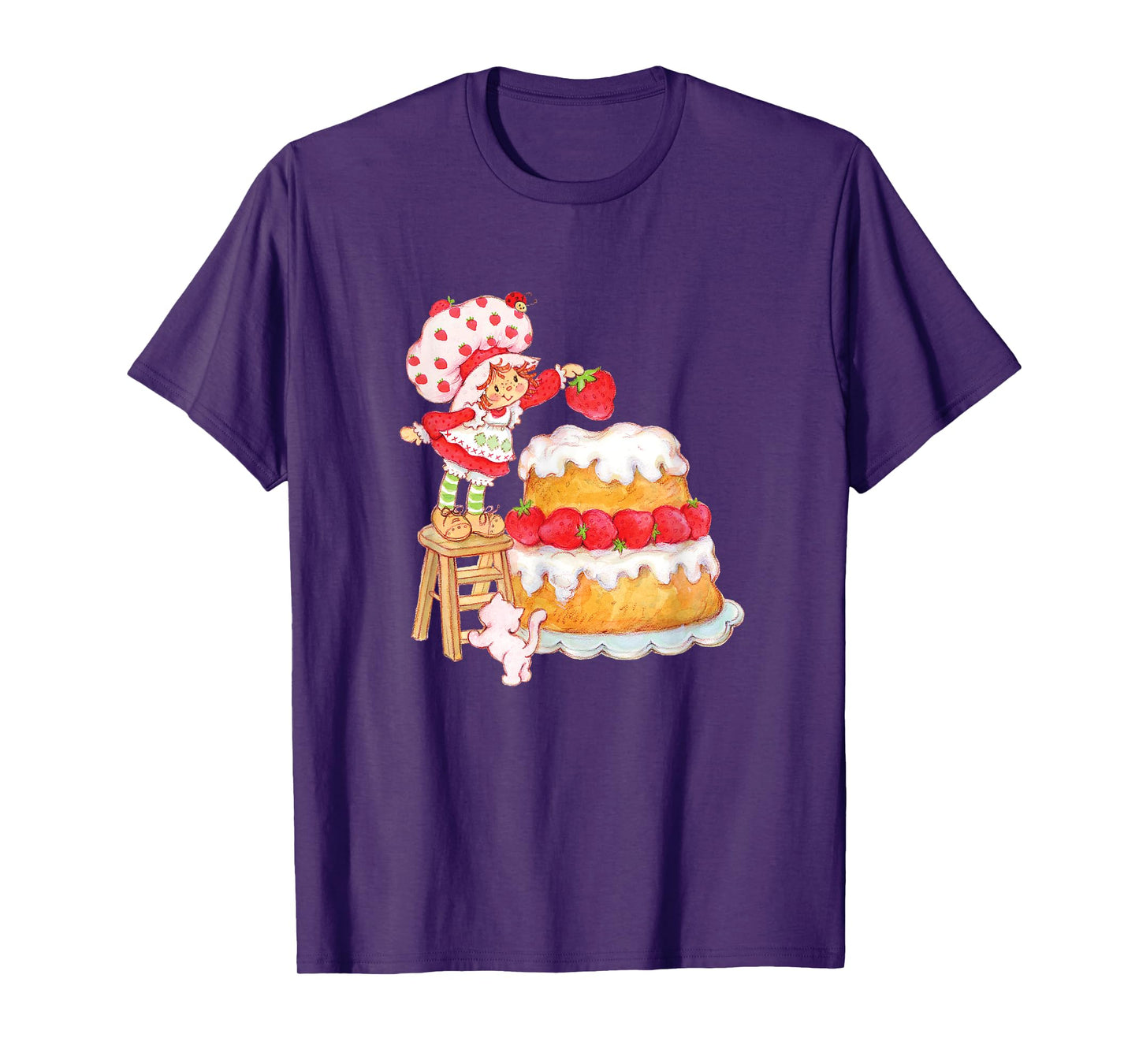 Strawberry Shortcake & Custard Baking Besties Vintage T-Shirt