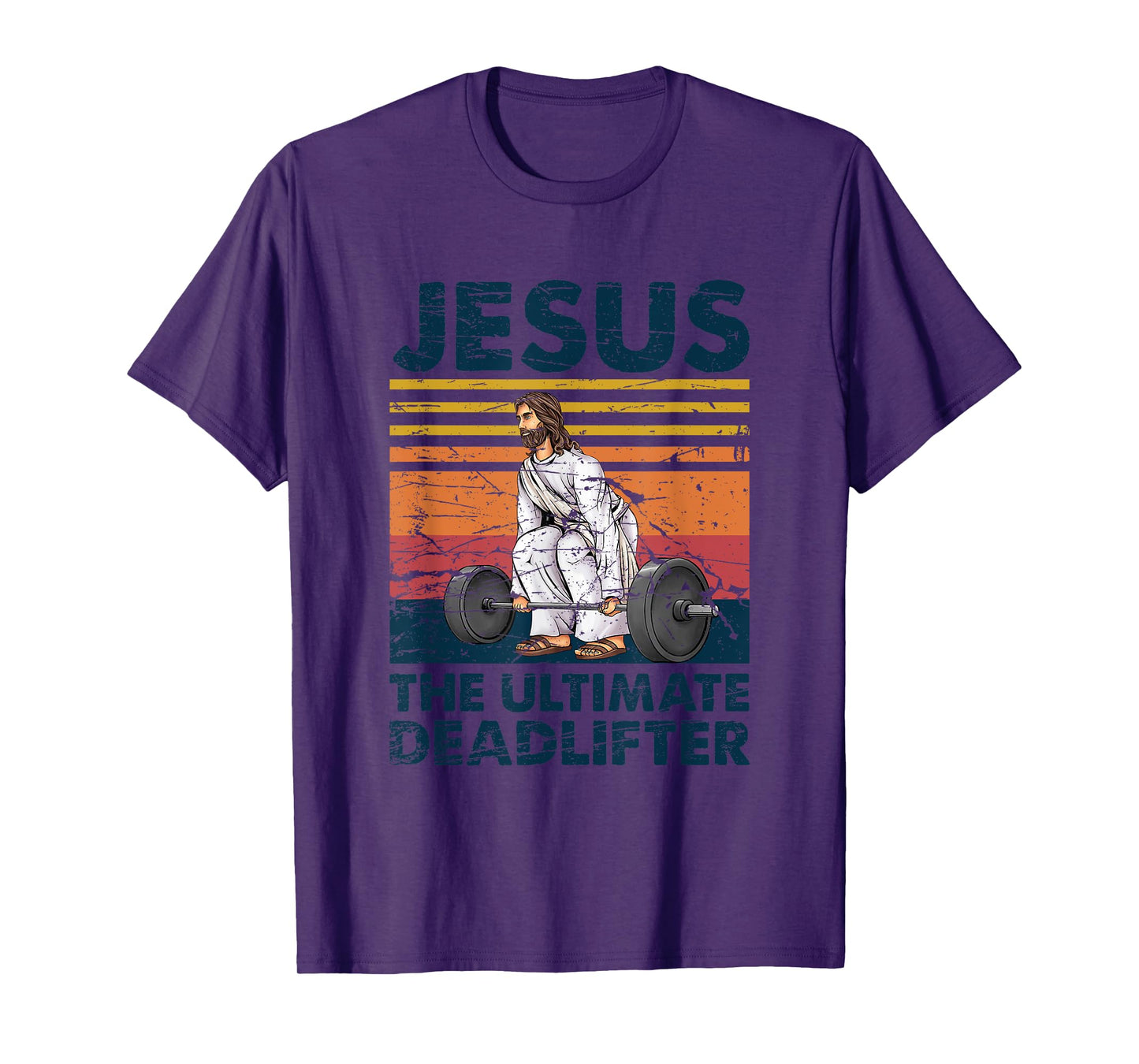 Funny Christian Gym Vintage Jesus The Ultimate Deadlifter T-Shirt