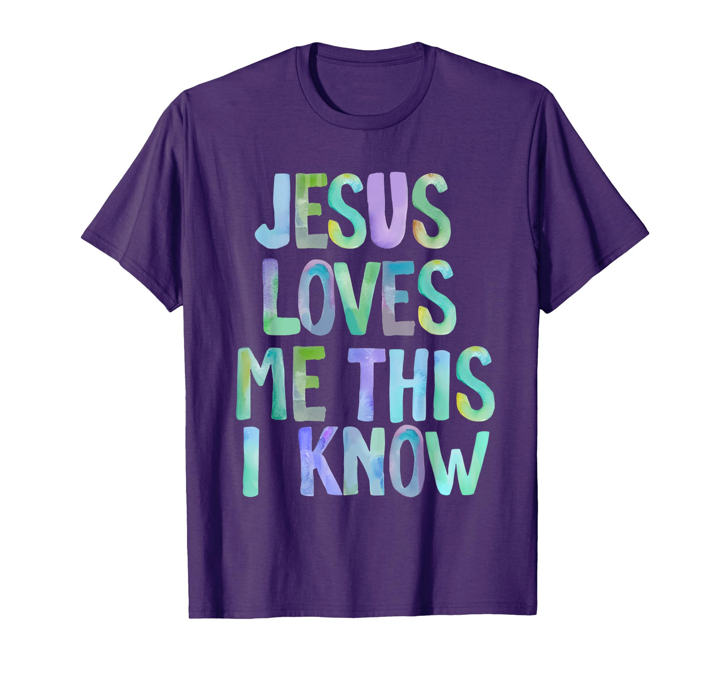 Jesus Loves Me This I Know Christian Saying Bible Verse T-Shirt