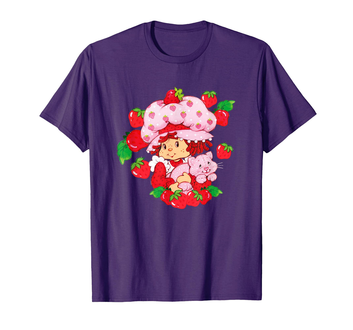 Strawberry Shortcake Custard Kitten Garden Besties T-Shirt