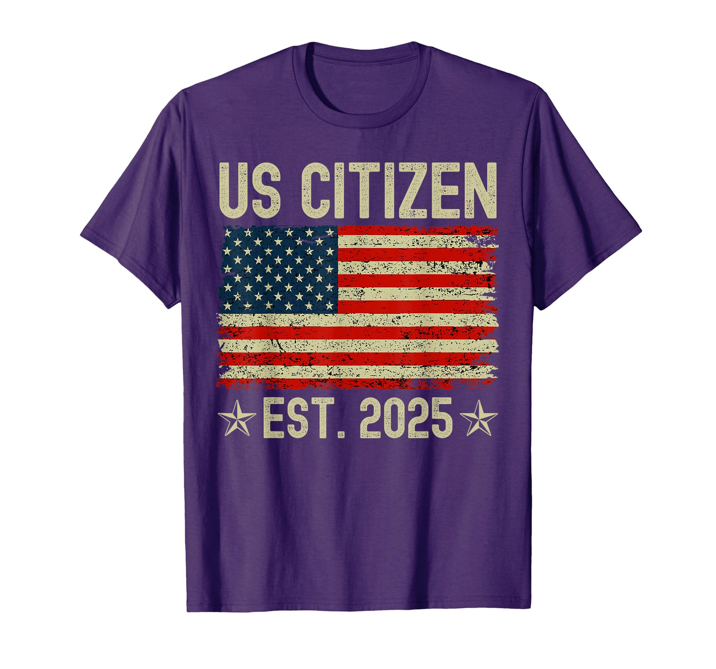 US Citizen Est 2025 New American Immigrant Citizenship Gifts T-Shirt