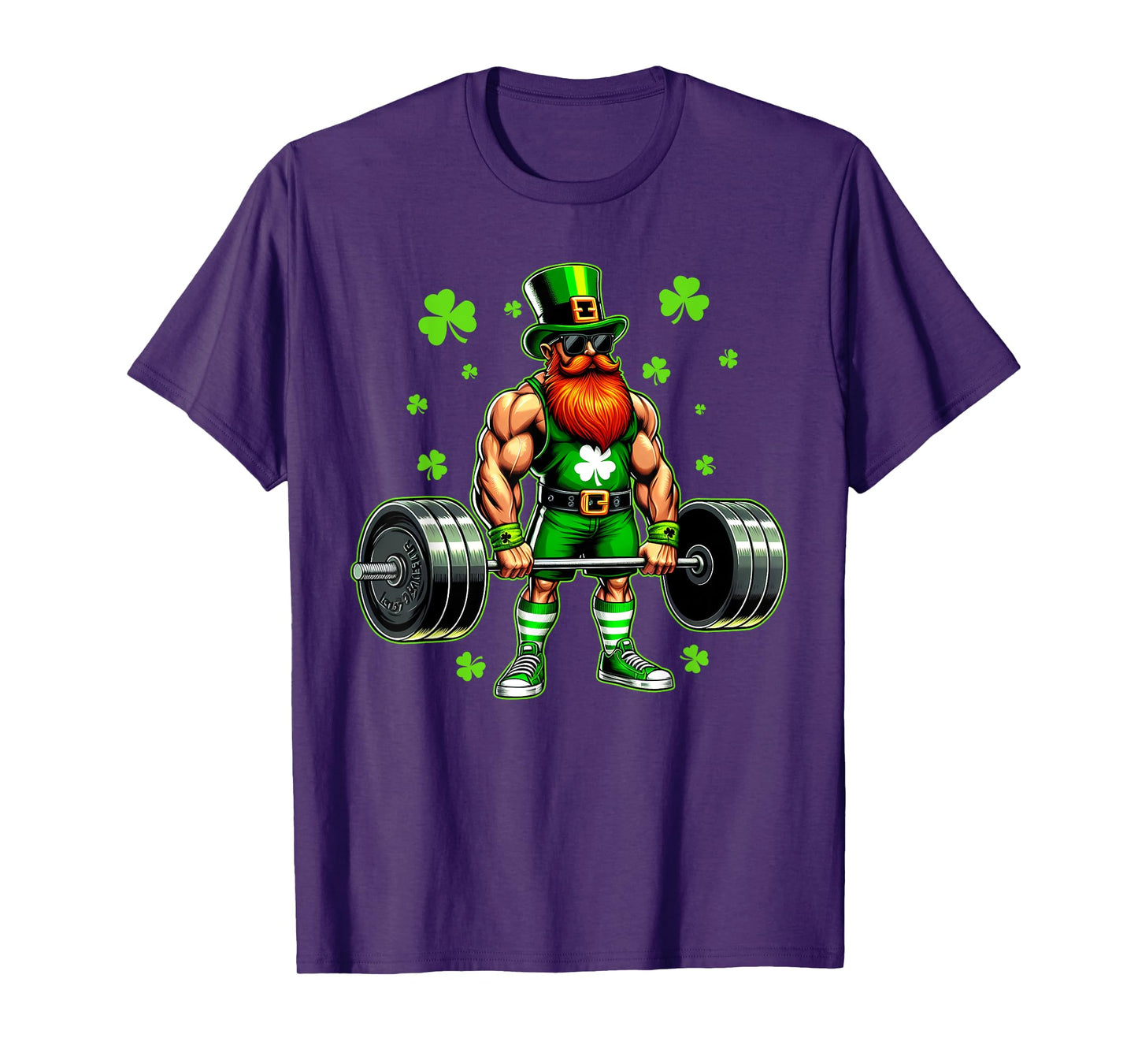 St Patricks Day Workout Weightlifting Saint Paddys Gym Men T-Shirt