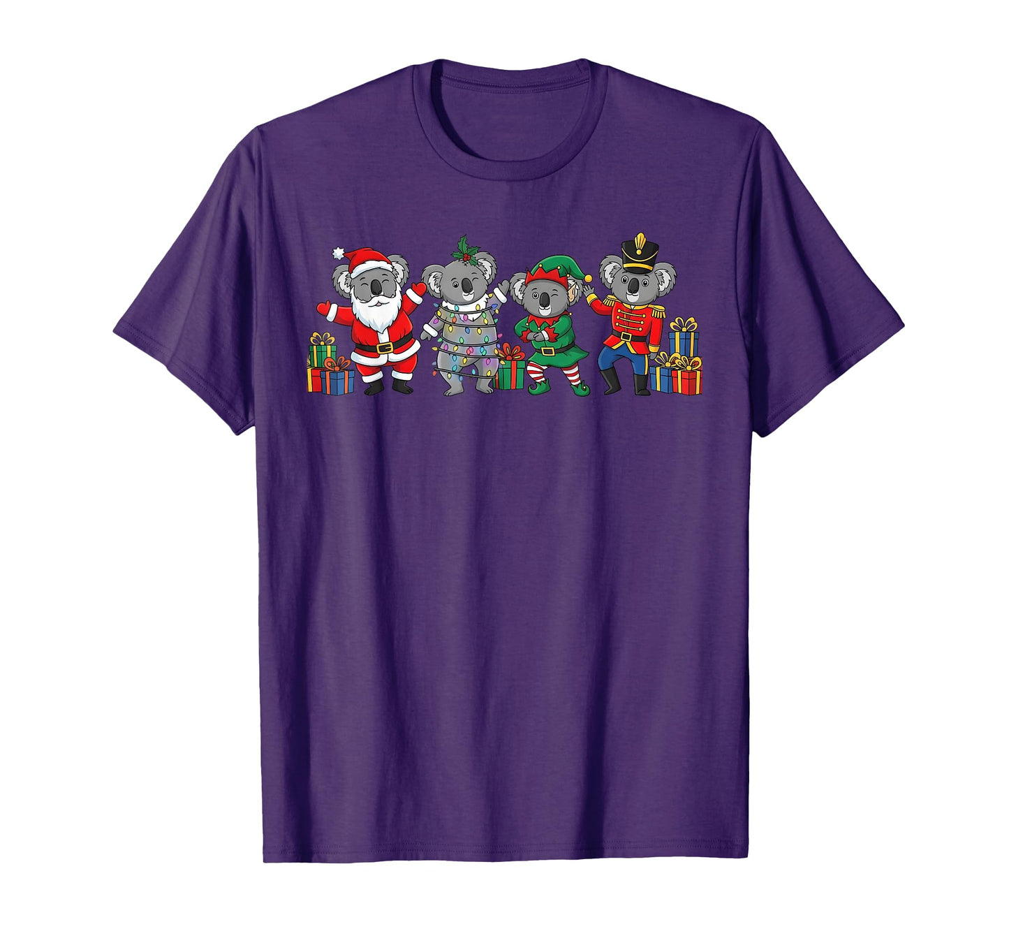 Dancing Koalas Christmas Cute Holiday Party Apparel T-Shirt