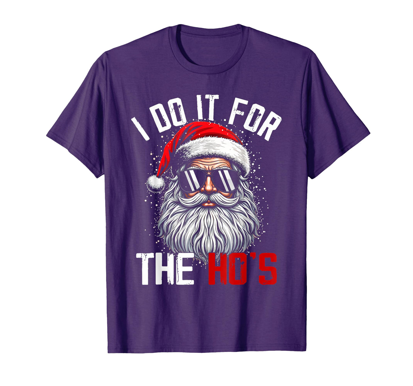 Funny Christmas Santa Claus I Do It for The Hos Cute Xmas T-Shirt