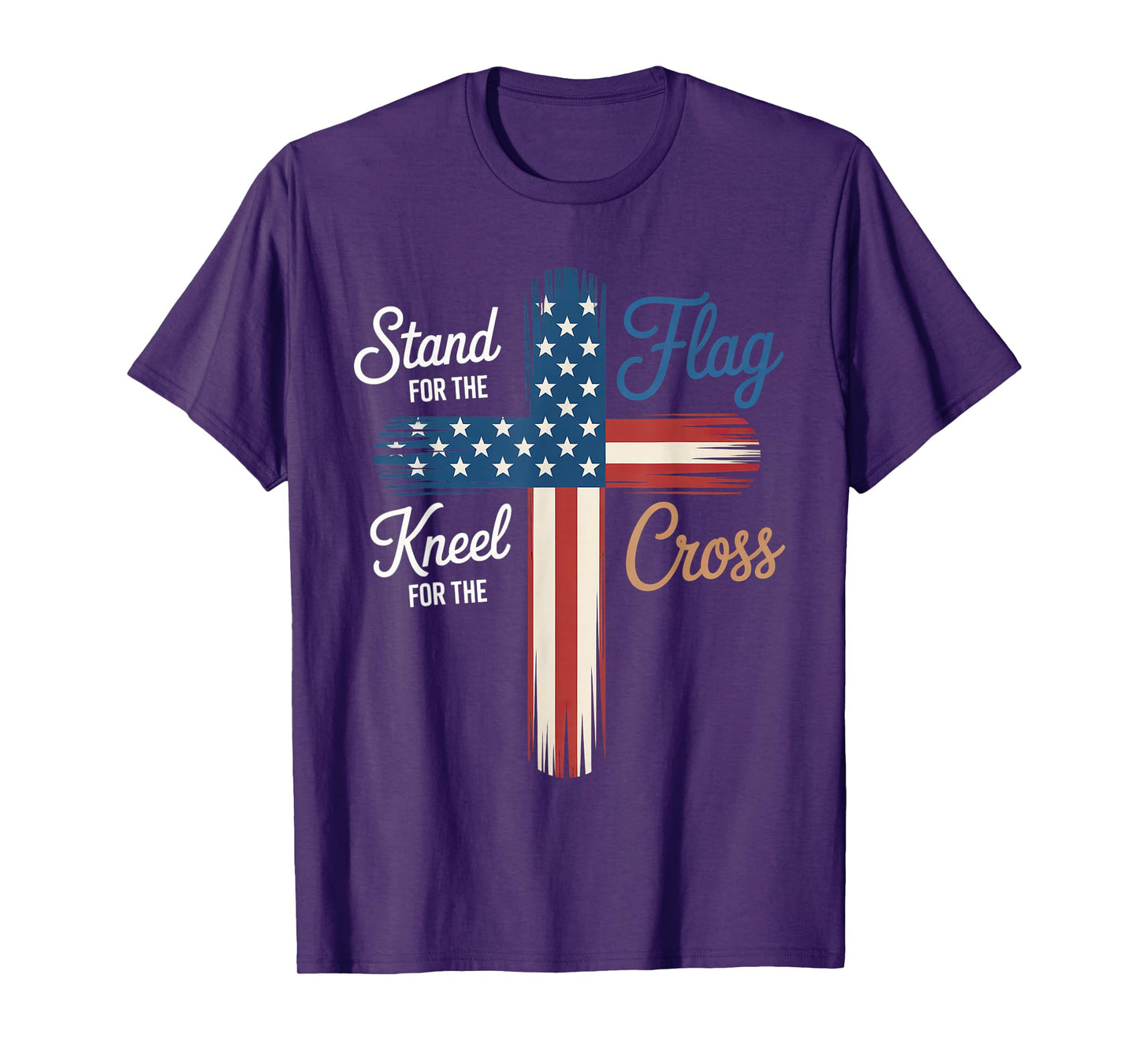 USA Flag Religious Quote 4th of July Christian Faith T-Shirt