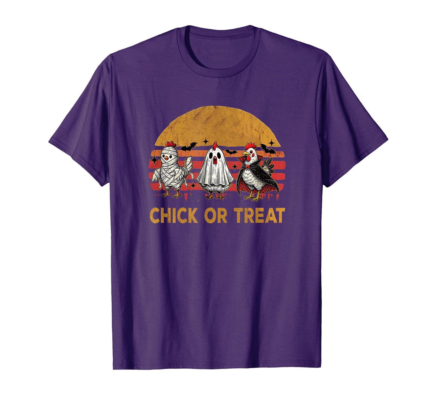 Chick Or Treat Halloween Witch Spooky Chicken Farmer T-Shirt