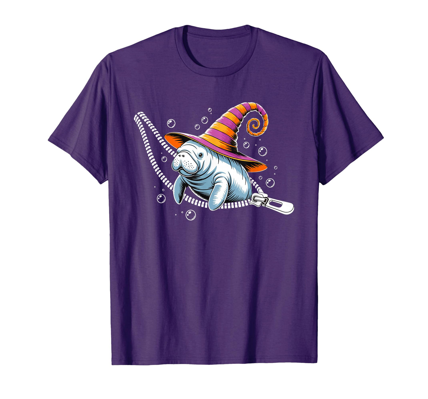 Manatee Halloween Pregnancy Costume Witch Women Humor T-Shirt