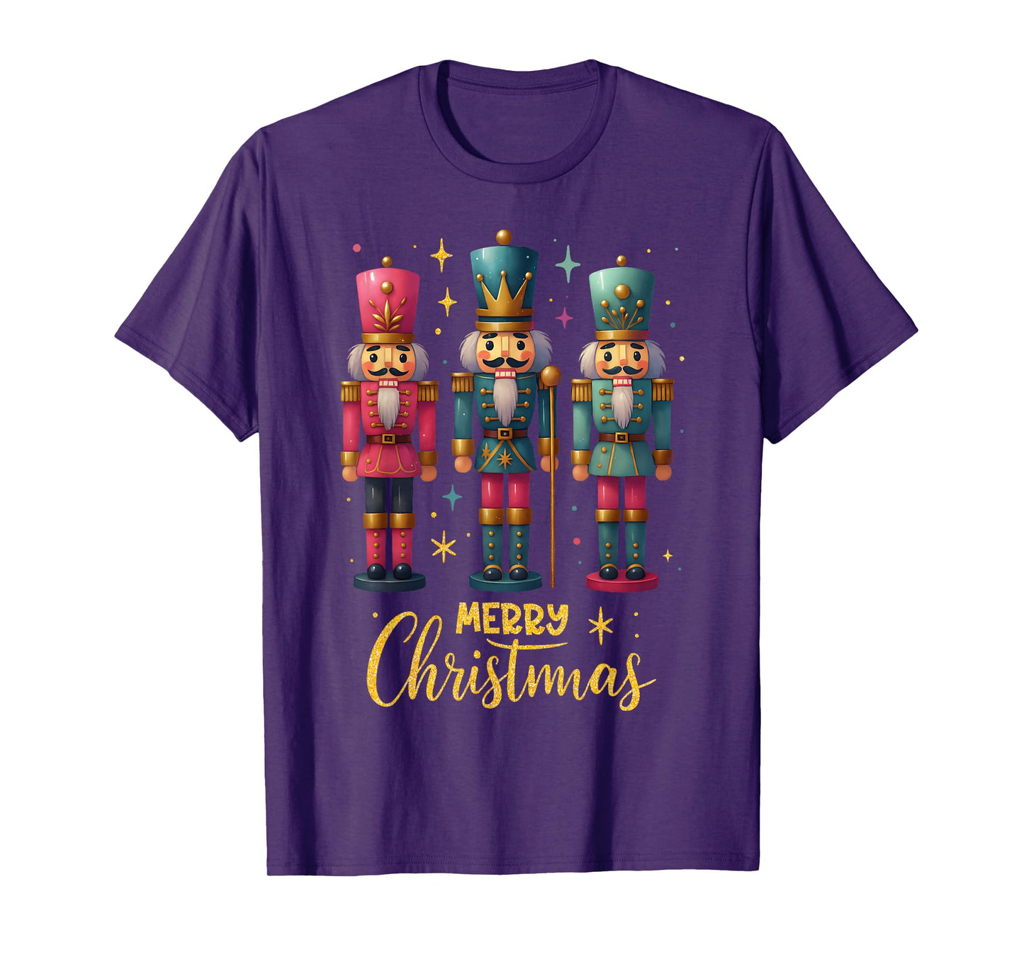 Merry Christmas Nutcracker Ballet Dance Women Kids Girl T-Shirt