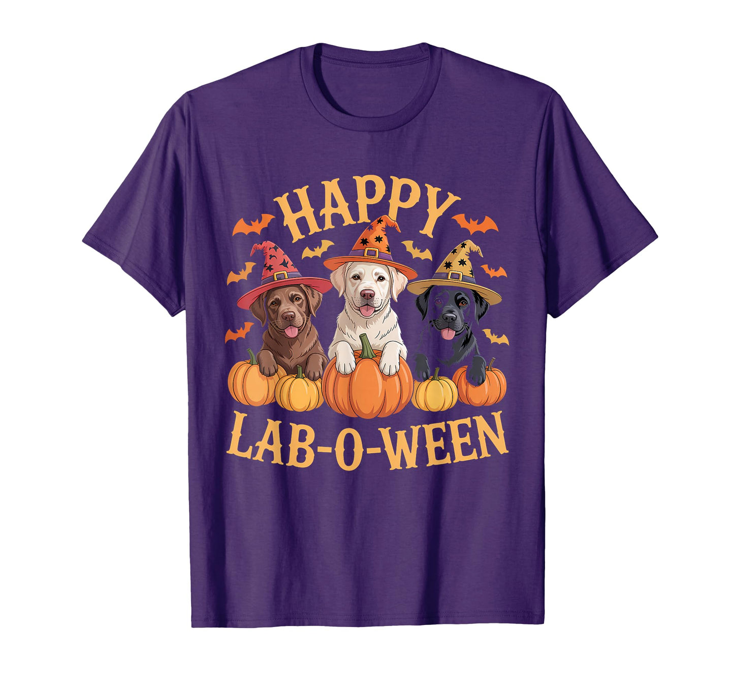Happy Lab-O-Ween Cute Labrador Halloween Art T-Shirt