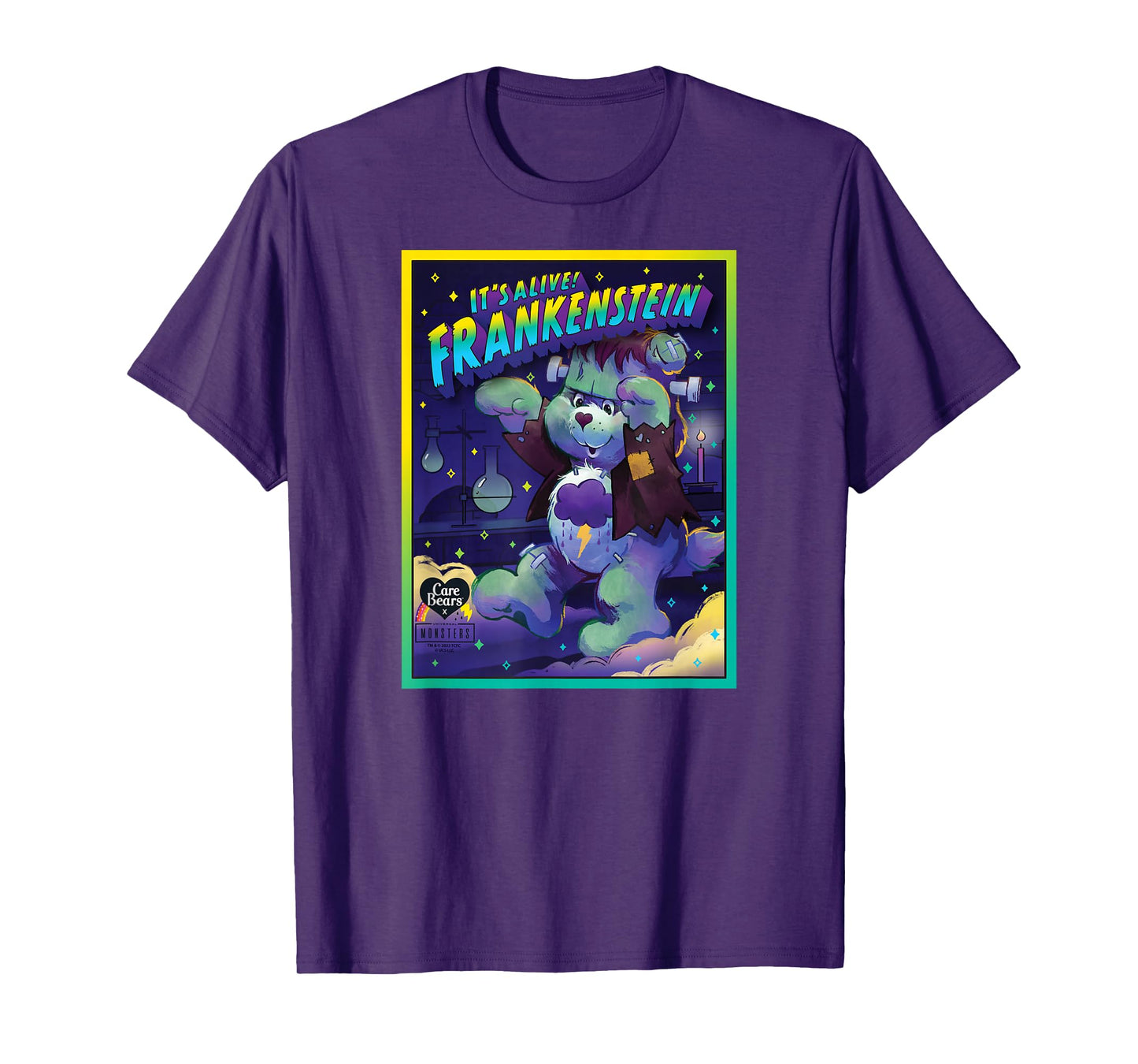 Care Bears x Universal Monsters Grumpy Bear Frankenstein T-Shirt