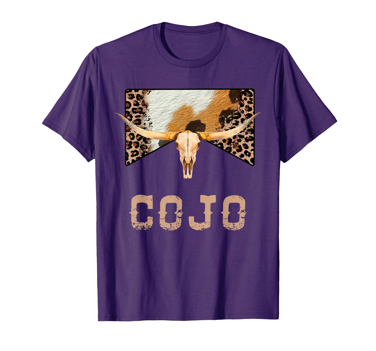 Retro Cojo Johnson Bull Skull Music Country 70s Cowboy Boots T-Shirt