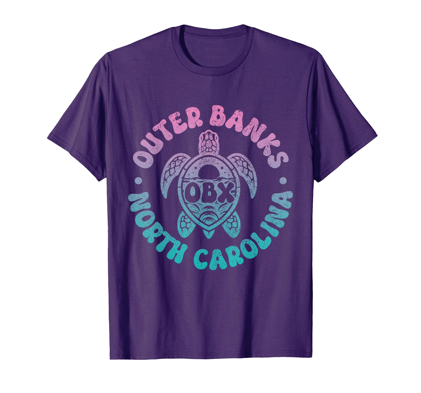 Outer Banks North Carolina Sea Turtle Beach Surf Souvenir T-Shirt