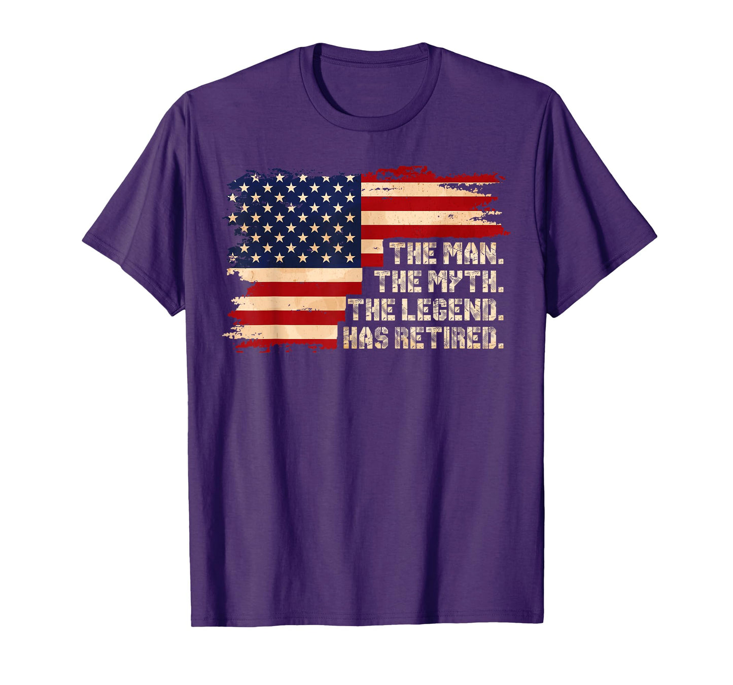 Retirement The Legend Has Retired American Flag For Men Male T-Shirt