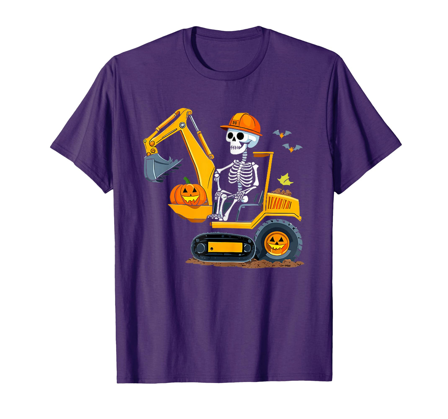 Spooky Construction Trucks Halloween Toddler Boys T-Shirt