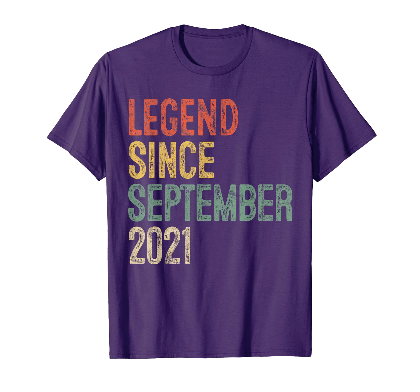 Legend 2021 4th Birthday Gifts for Boy Girl 4 Year Old T-Shirt