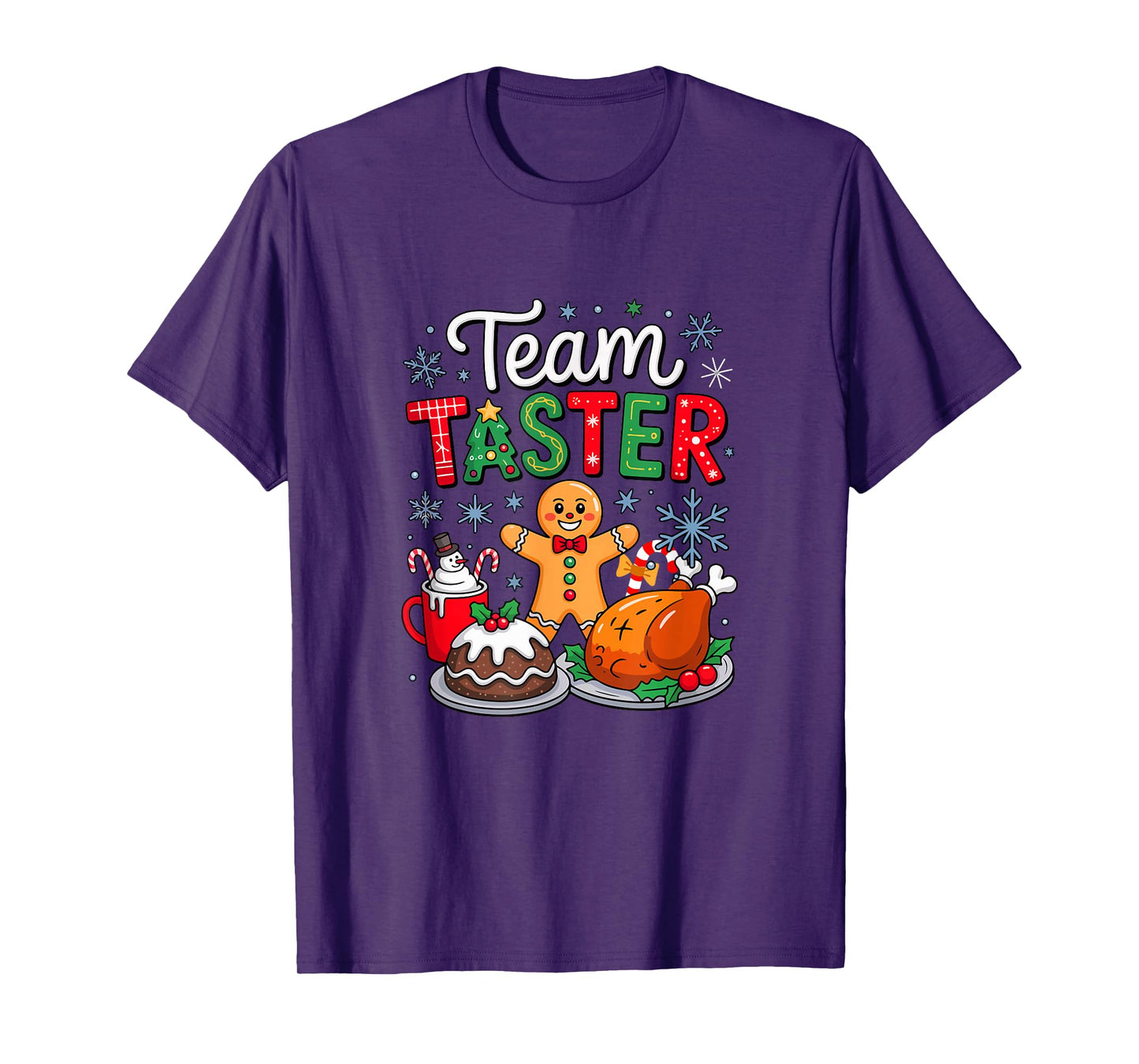Team Taster Christmas Coffee Gingerbread Cake Food Lover T-Shirt