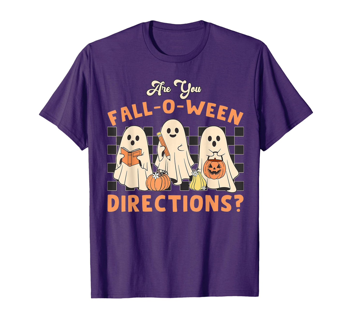 Ghost are You Fall-o-ween Directions Funny Teacher Halloween T-Shirt
