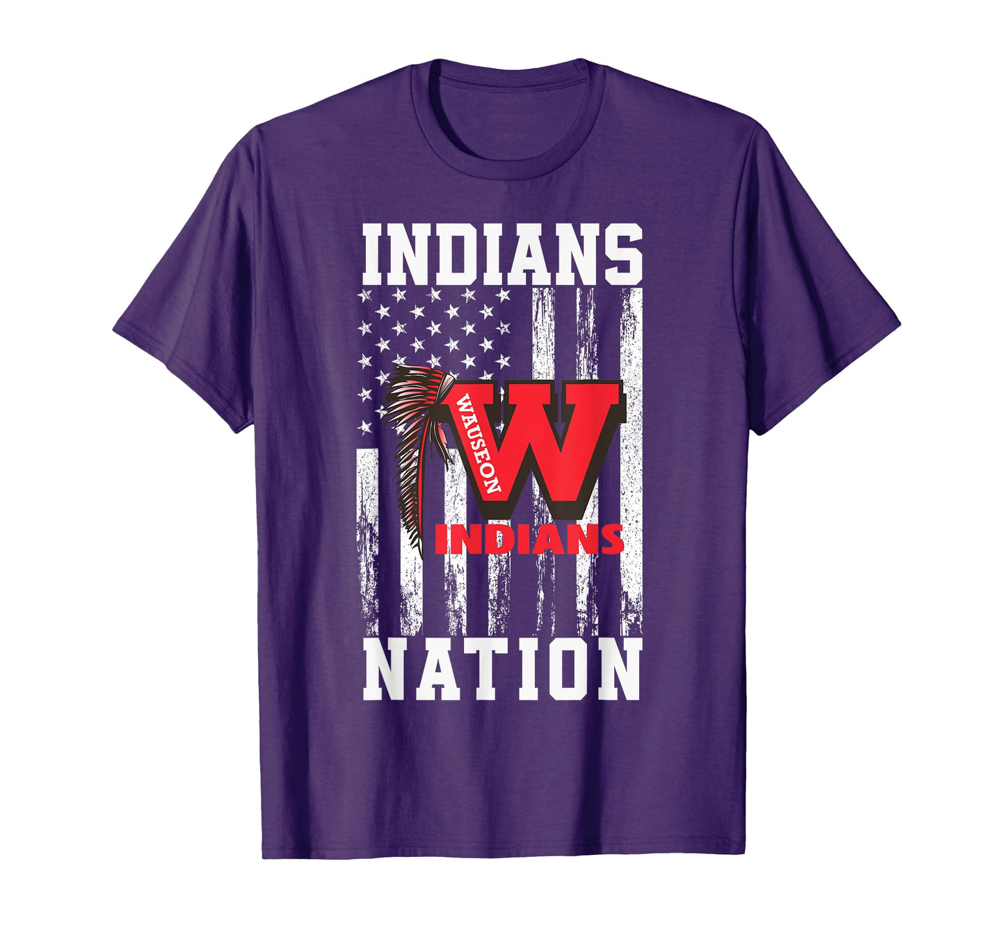 Wauseon Indians Logo Nation HS T-Shirt