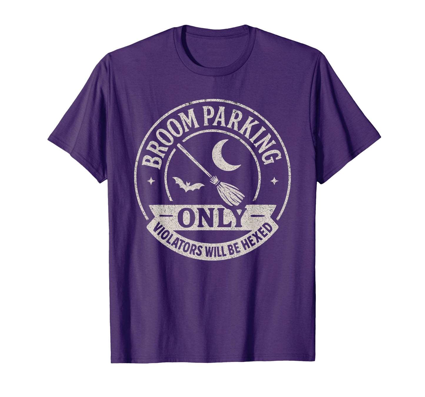 Broom Parking Funny Witch Teacher Costume Gift Halloween T-Shirt