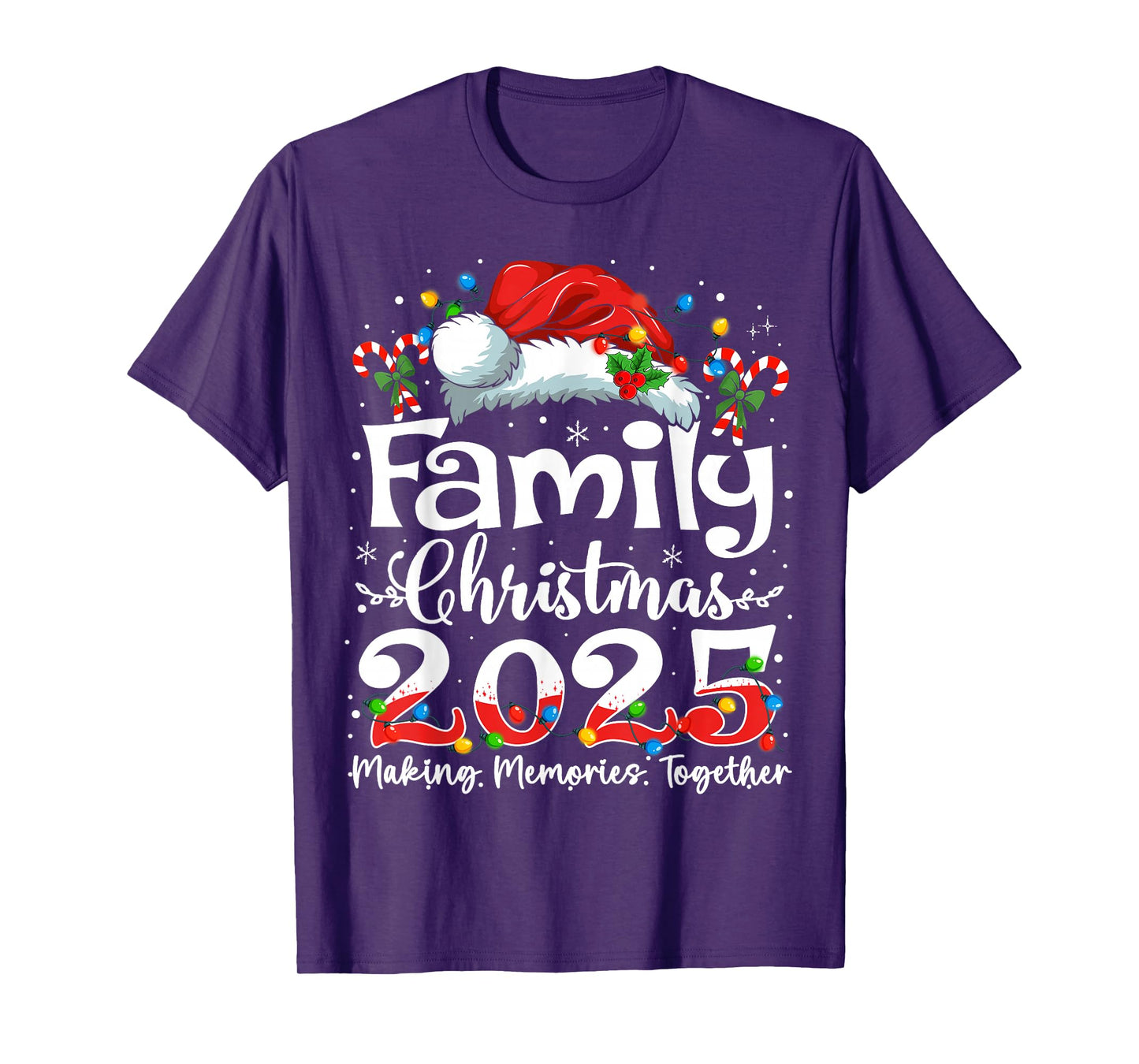 Family Christmas 2025 Squad Santa Elf Xmas Matching Outfit T-Shirt