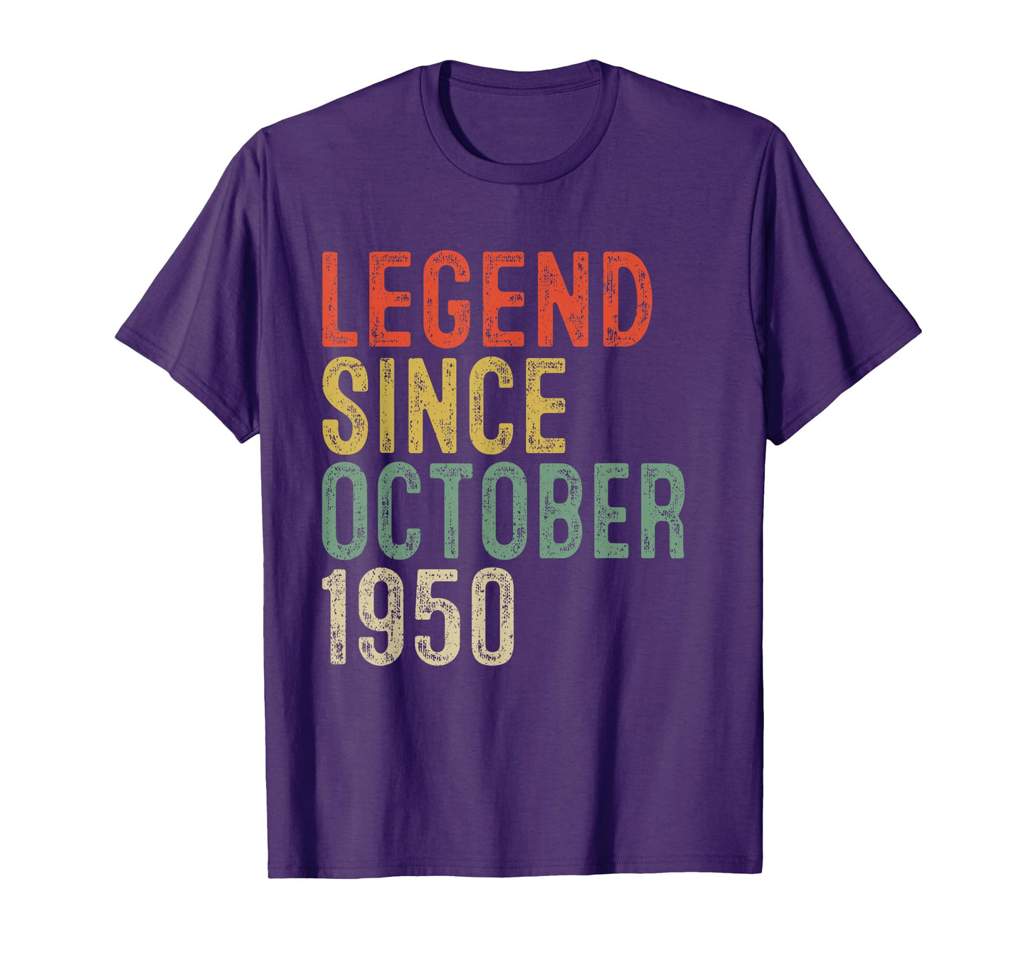 Legend Since October 1950 75th Birthday Gifts 75 Year Old T-Shirt
