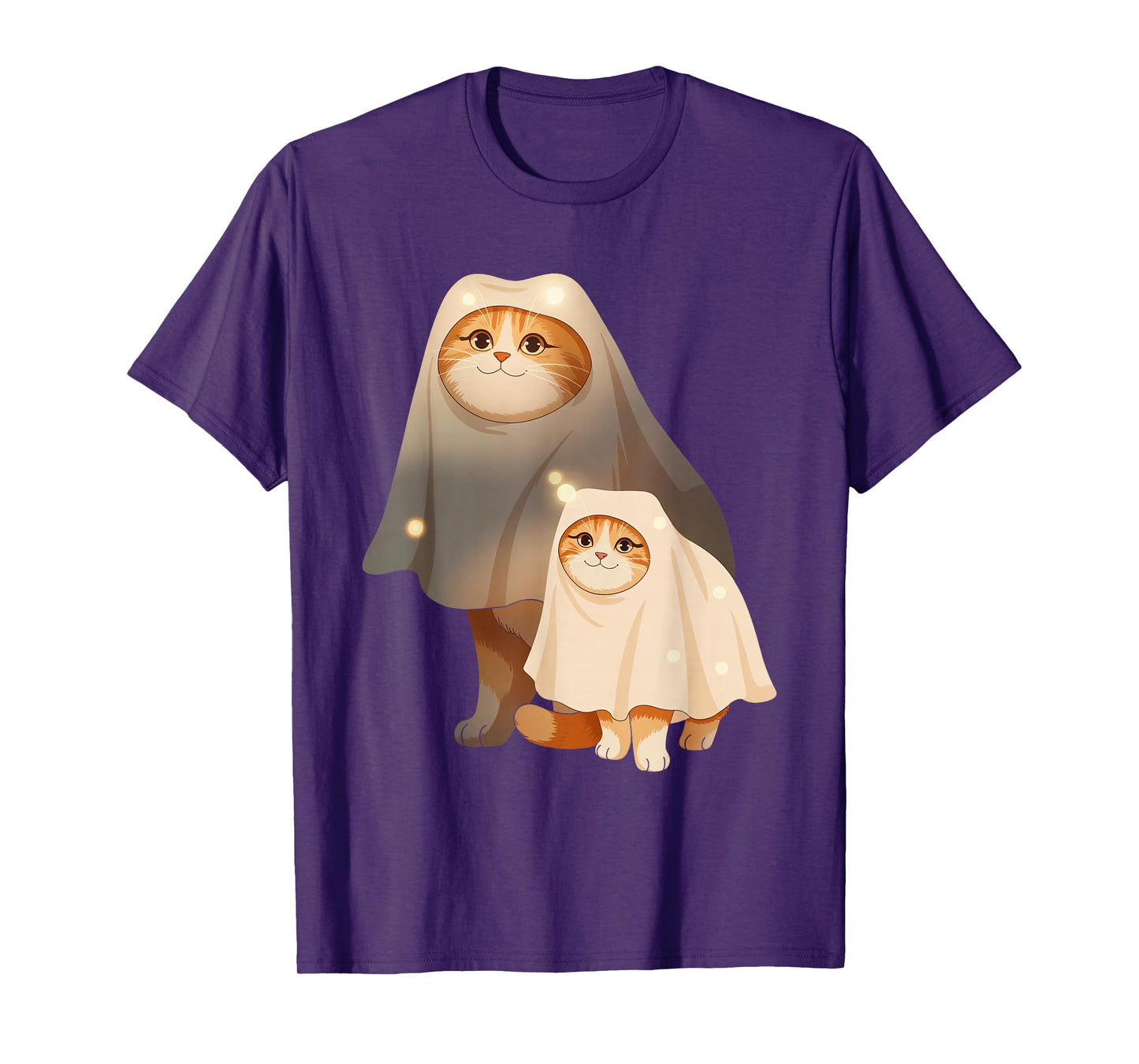 Ghost Cat Meme Funny Halloween Costume for Men Women Kids T-Shirt