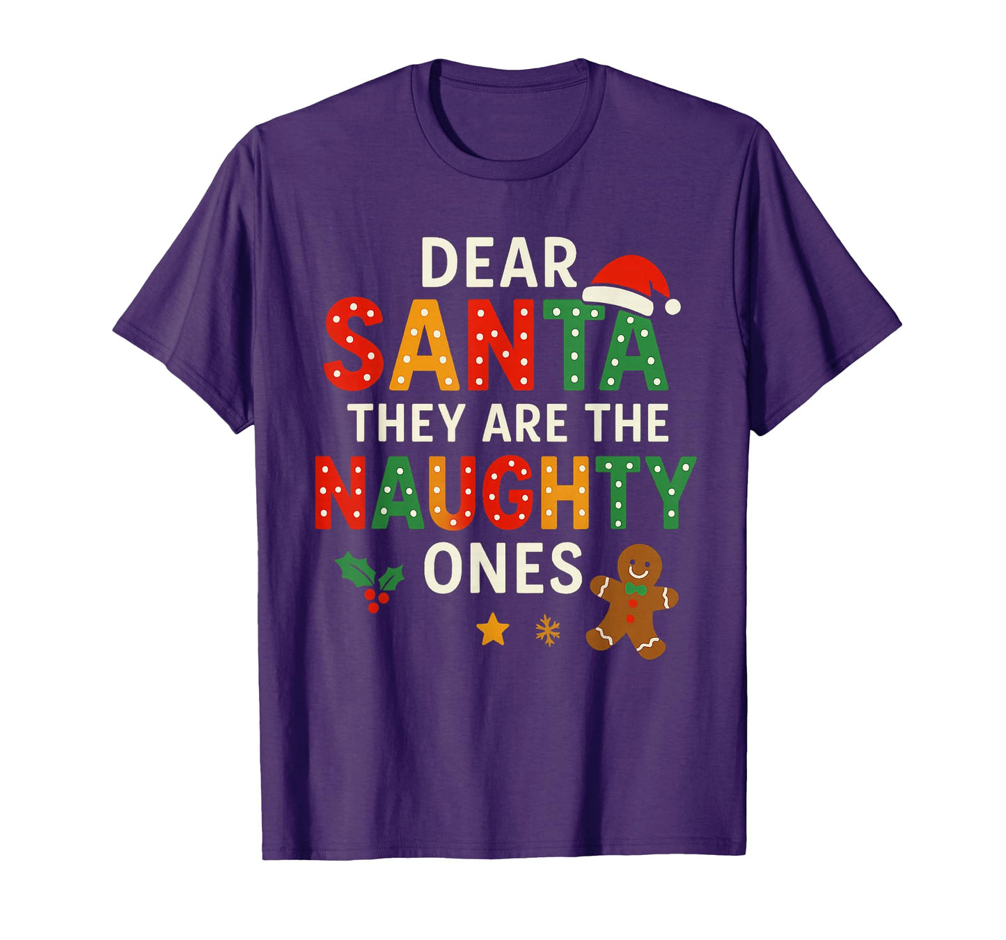 Dear Santa They are The Naughty Ones Christmas Ornaments T-Shirt