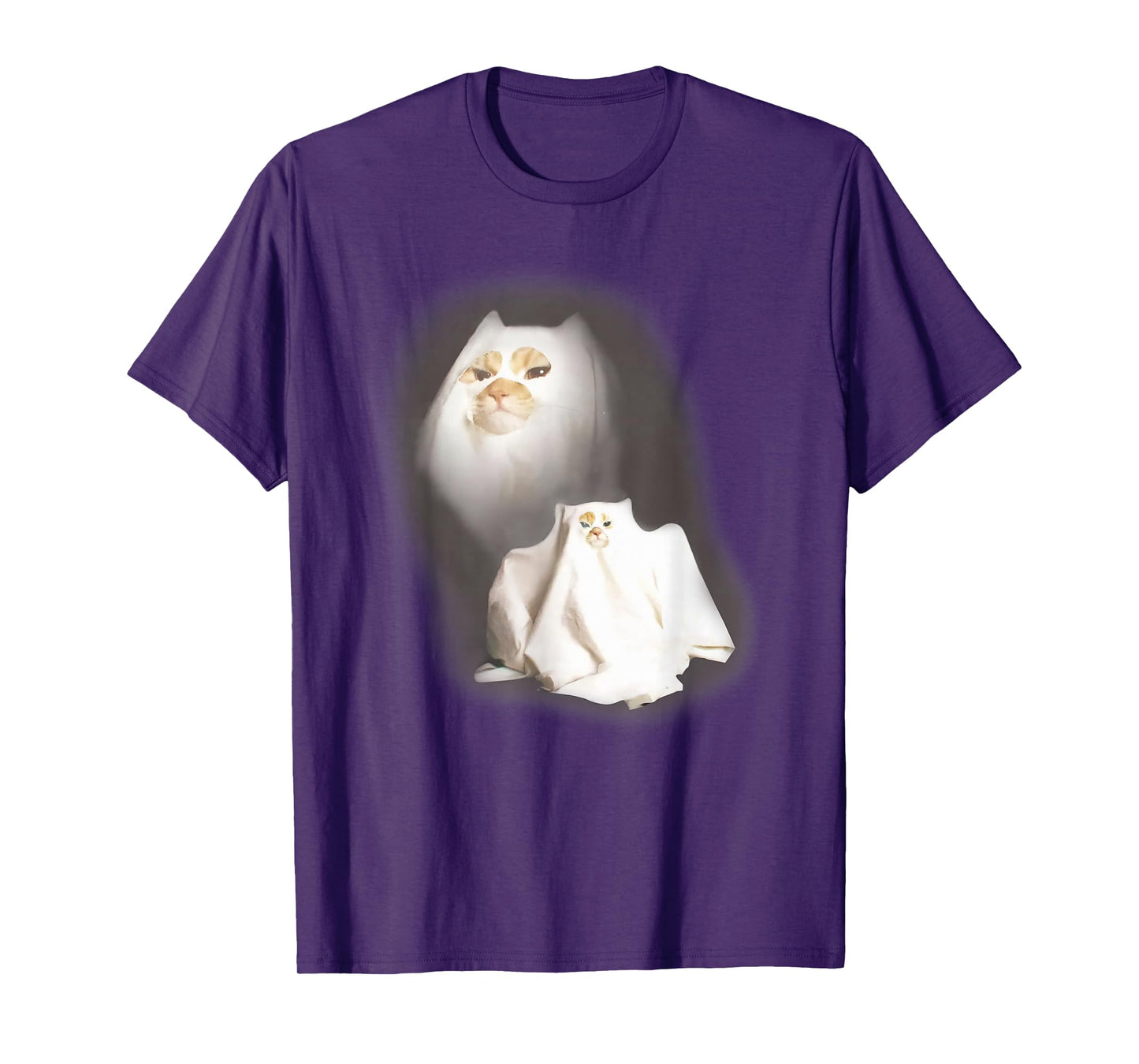 Cute Funny Wizard Cat Ghost Weird Kitten Cat Meme Halloween T-Shirt