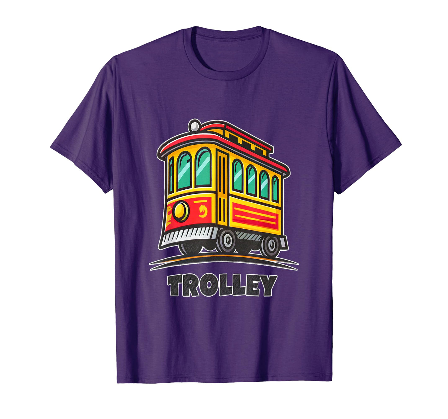 Retro City Trolley Car Adventure Theme T-Shirt