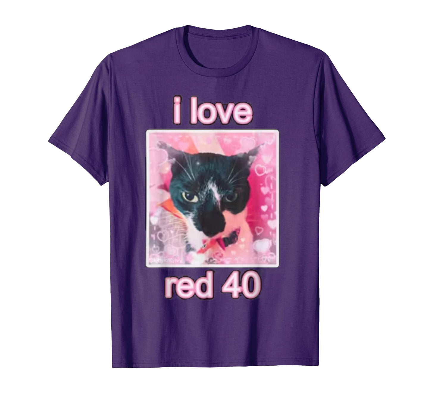 I Love Red 40 Cat Men Women Kids T-Shirt