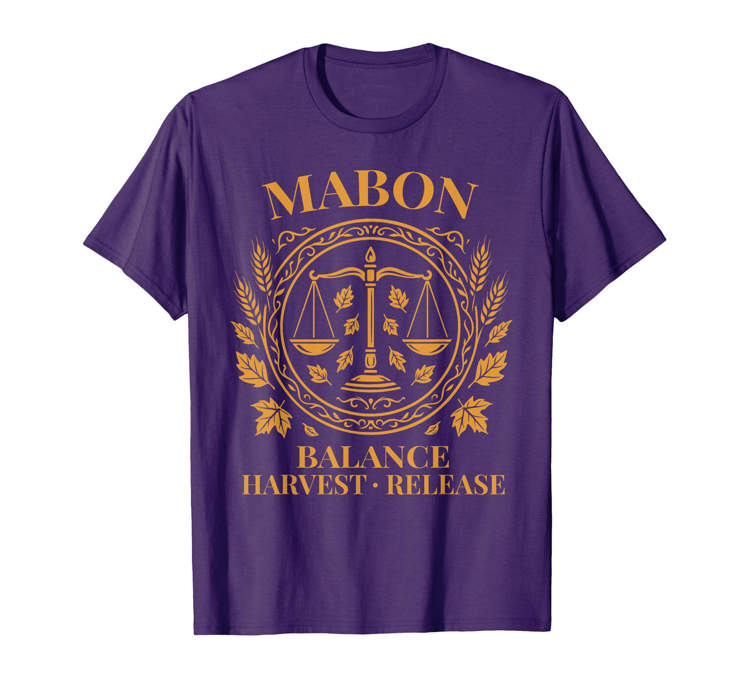 Mabon Balance Symbol for Fall Equinox Pagan Harvest Design T-Shirt