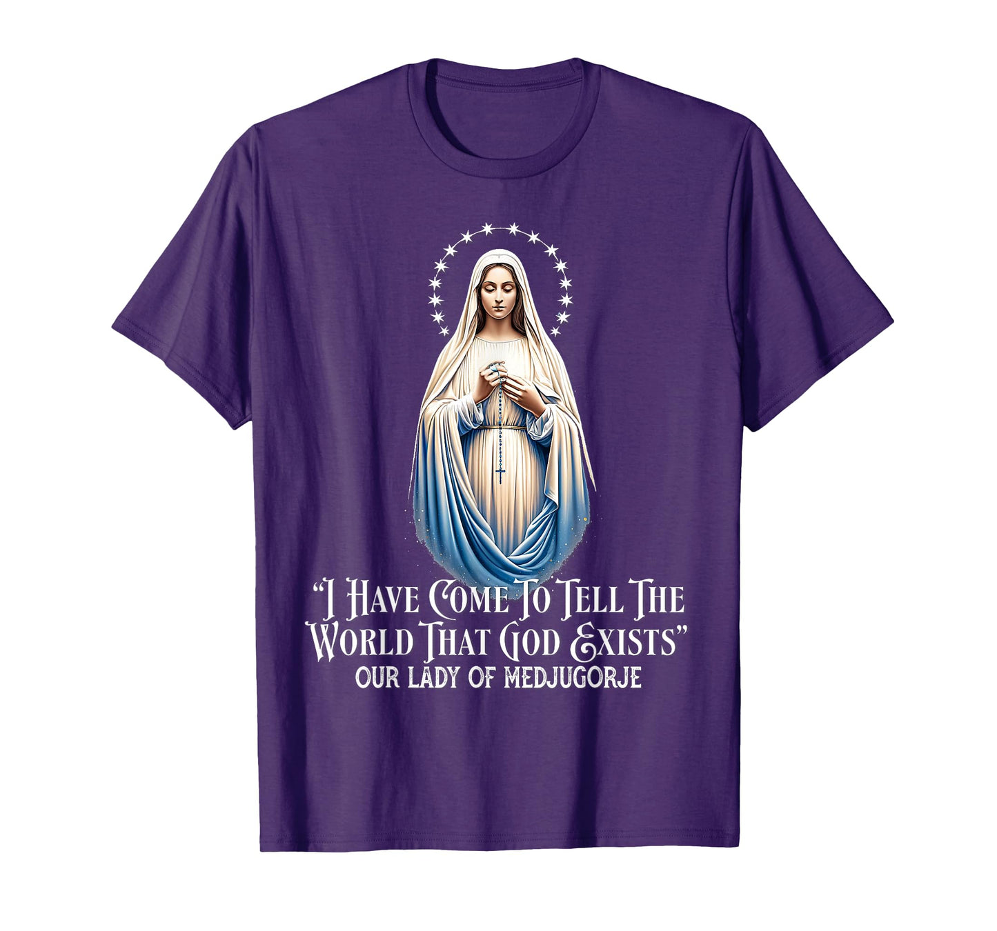 Our Lady of Medjugorje Pilgrimage Marian Catholic T-Shirt