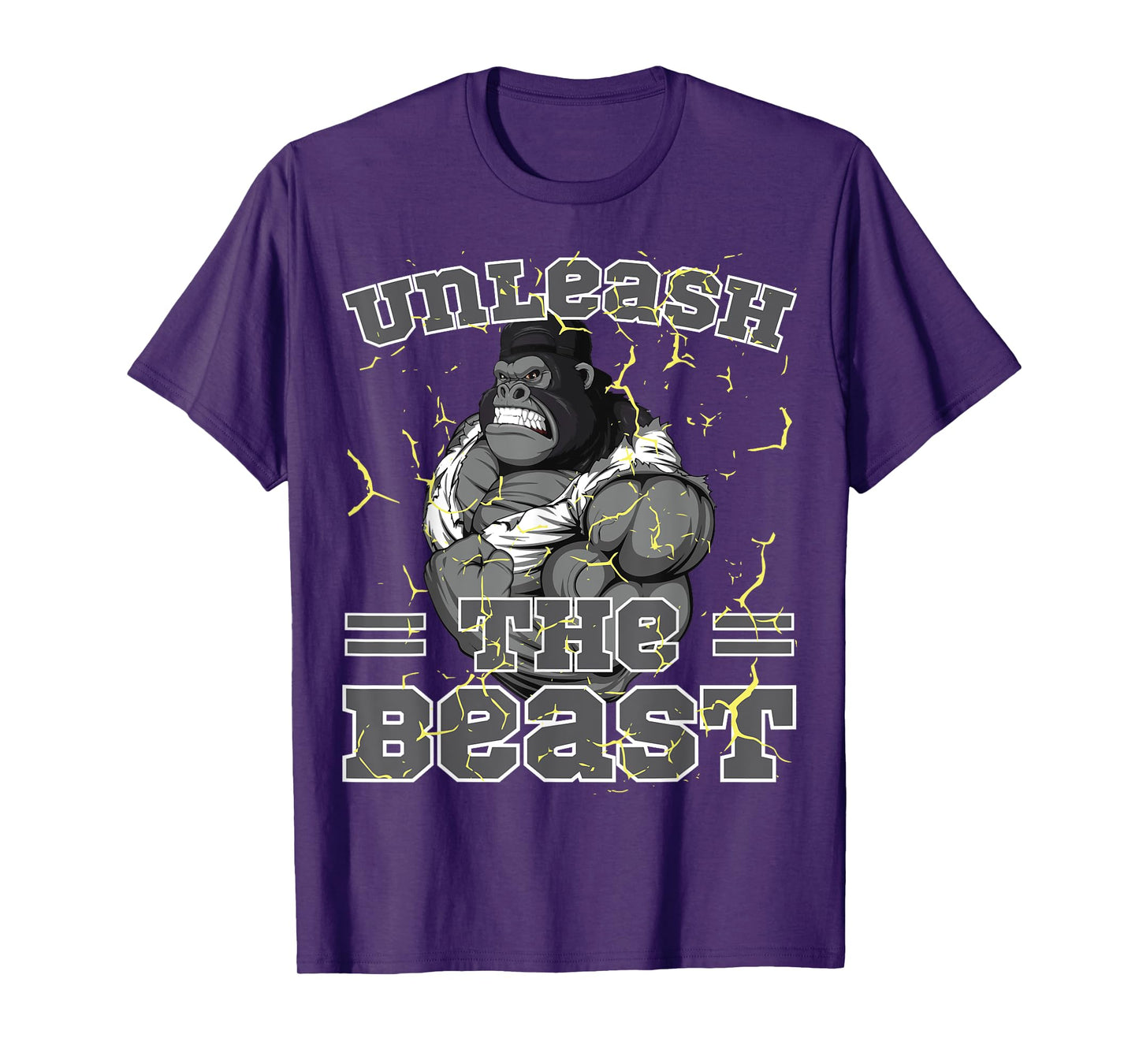Unleash The Beast Muscle Gorilla Weightlifting T-Shirt